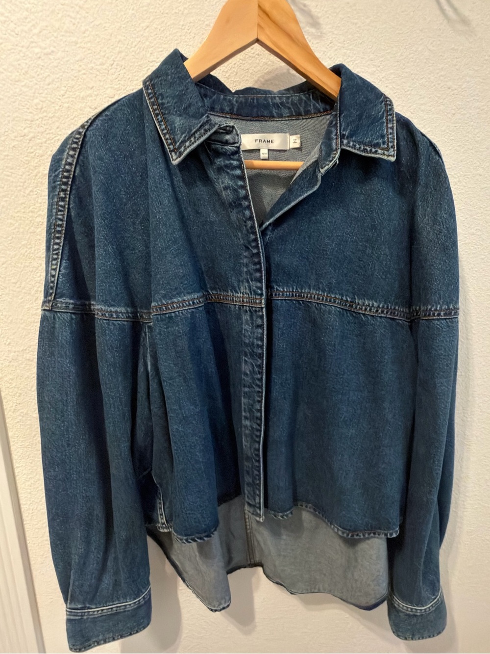 Frame Cropped Flowy Shirt